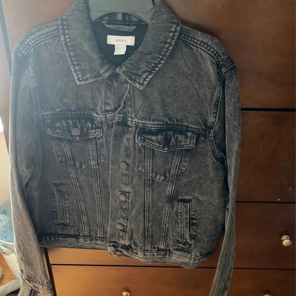 Black jean jacket